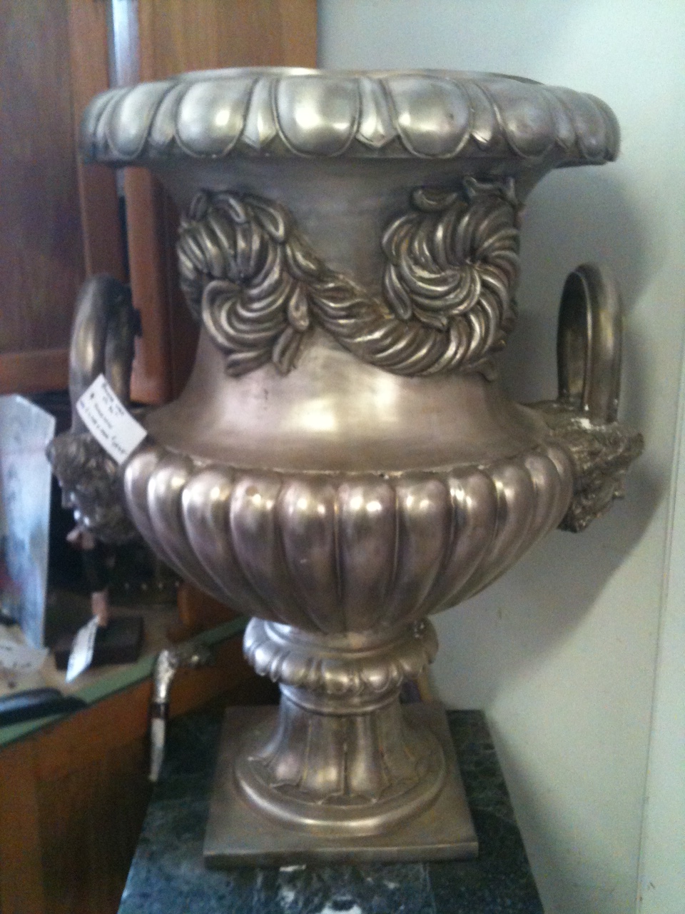 Silver Coated Bronze Urn
